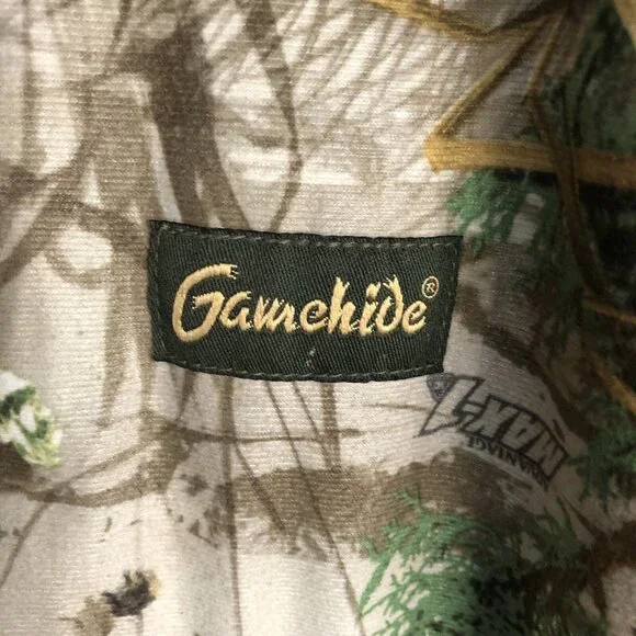 Gamehide Camo Jacket Mens 4X Advantage Max1 Mesh Lined Full Zip Hooded Hunting
